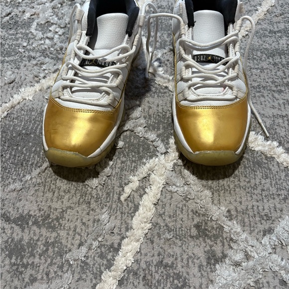 Gold and White Sneakers